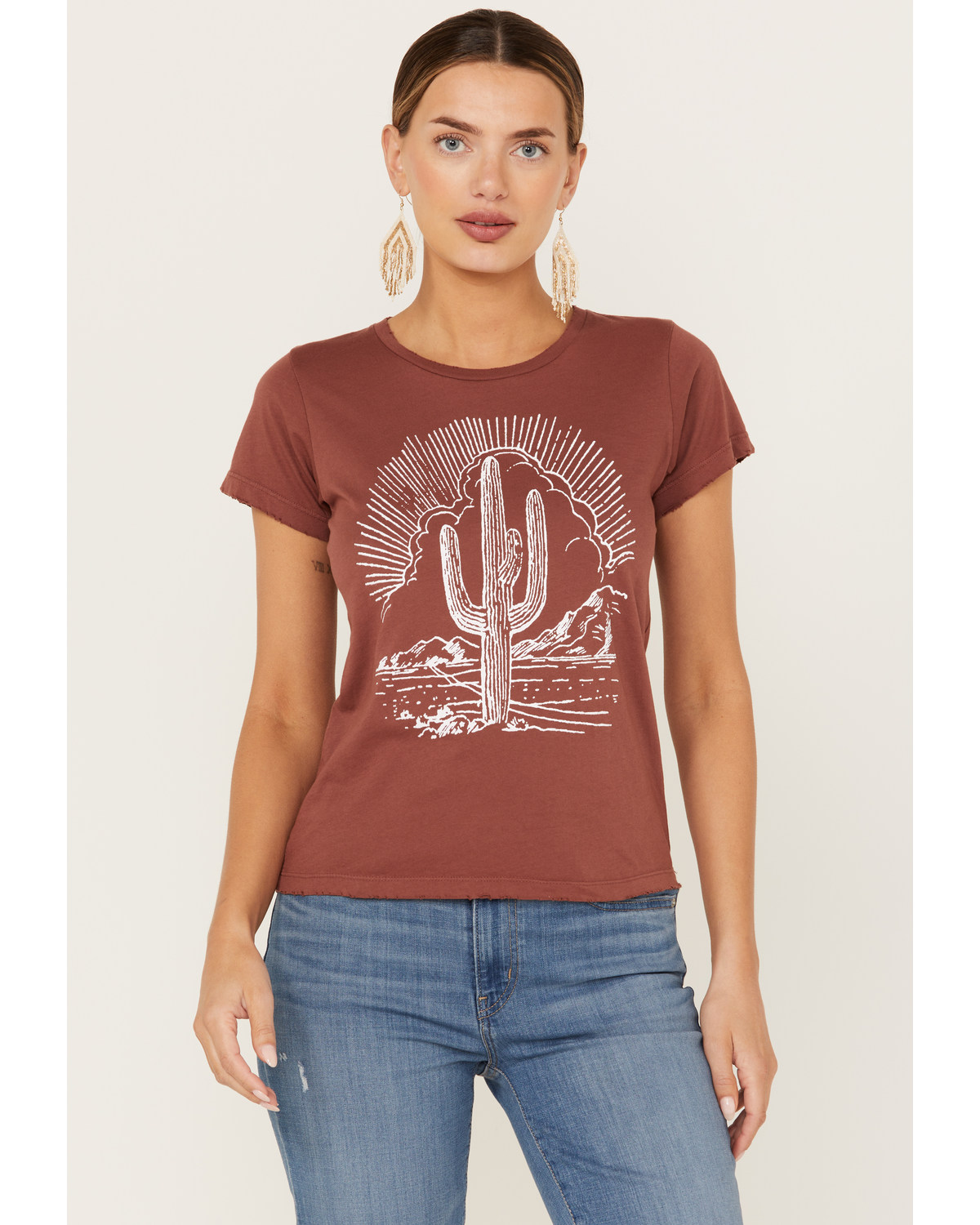 Bandit Brand Women's Cactus Short Sleeve Graphic Tee