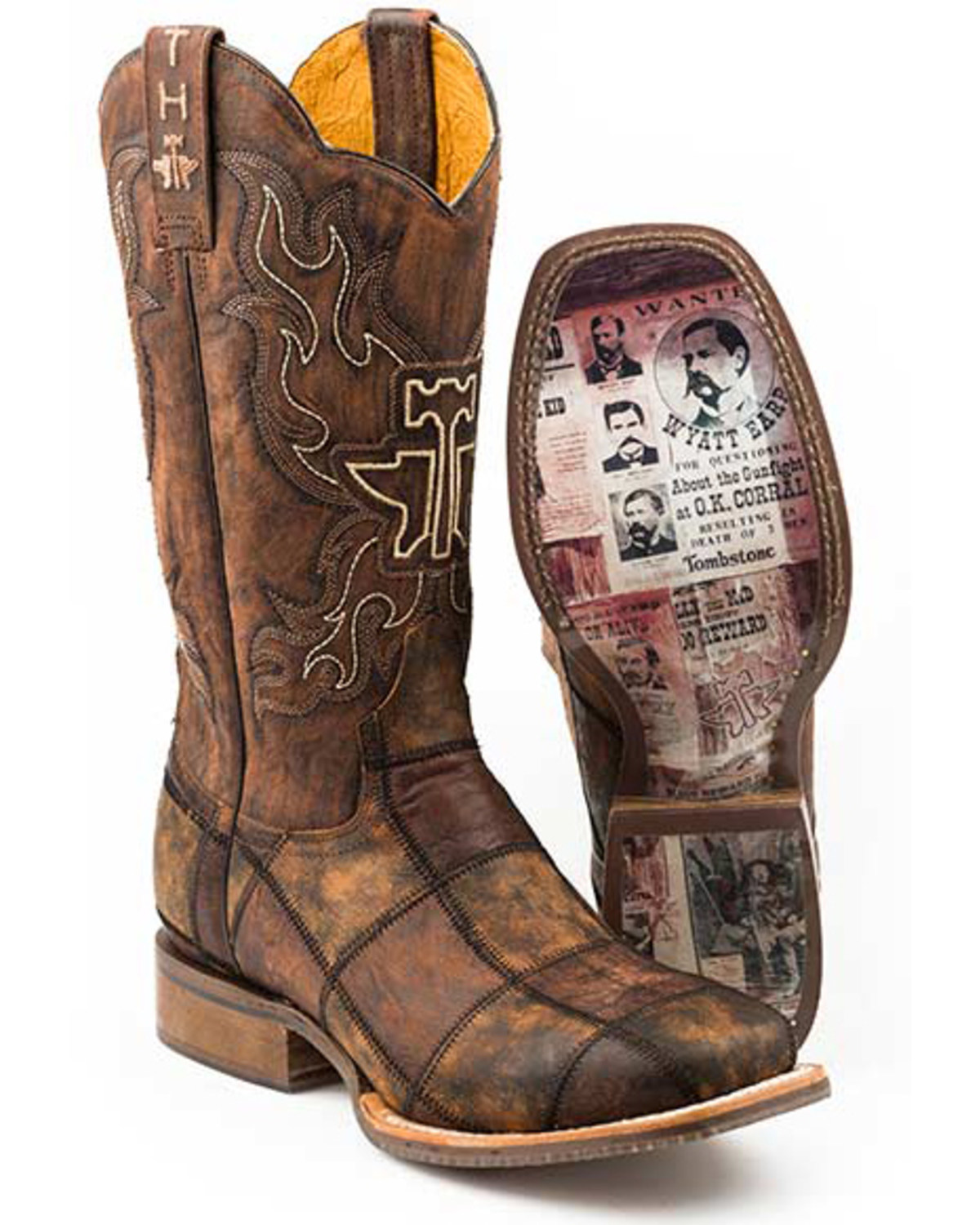 Tin Haul Men's Dead Or Alive Western Boots - Broad Square Toe