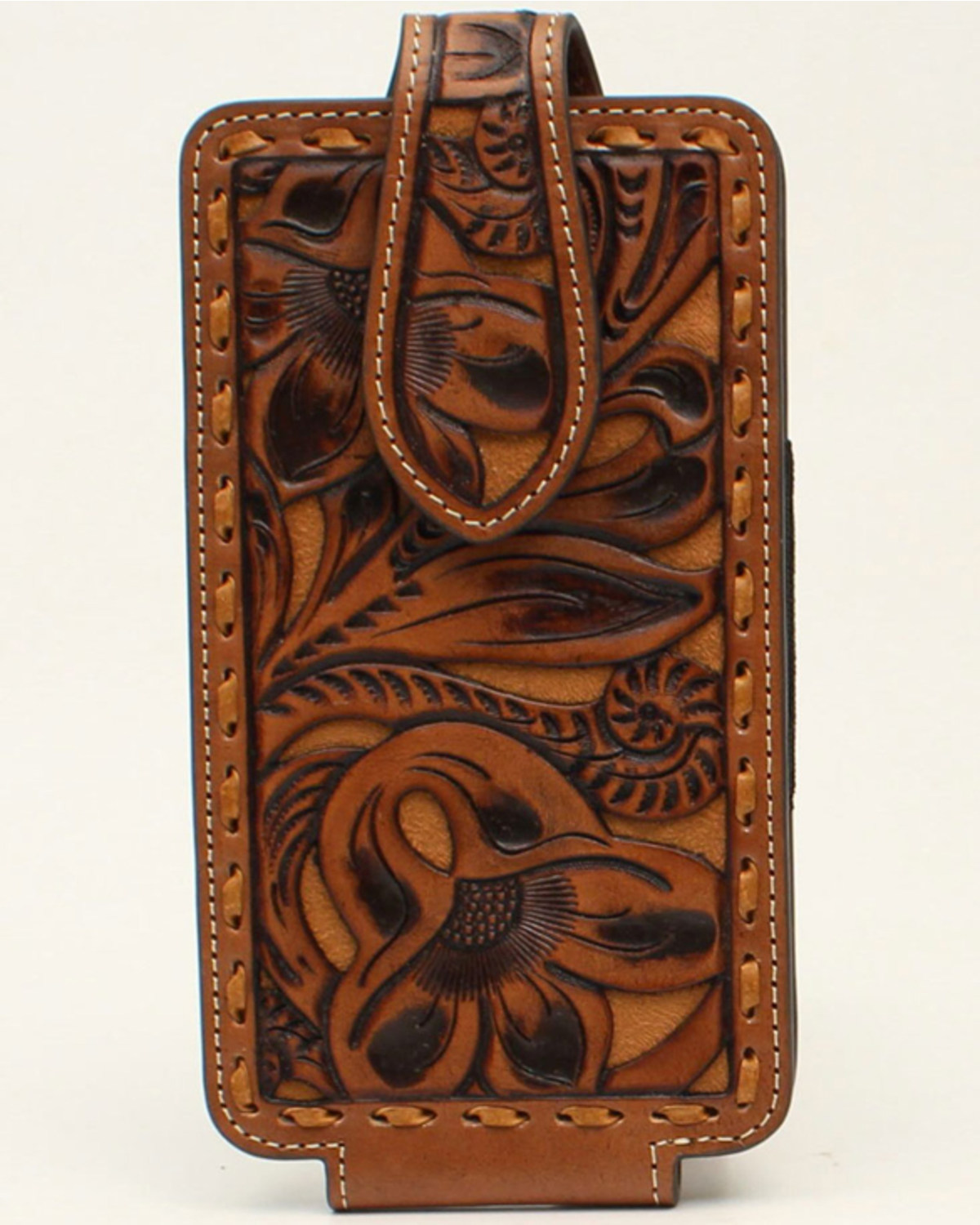 M & F Western Tooled Leather Cell Phone Case