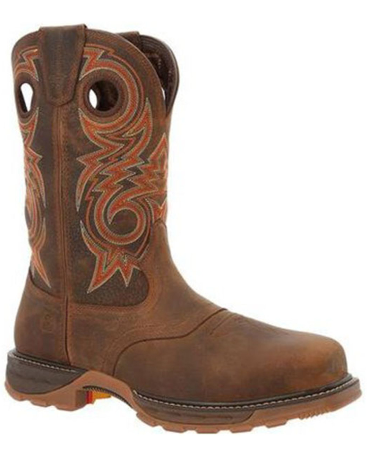 Durango Men's Saddle Waterproof Western Work Boots - Composite Toe