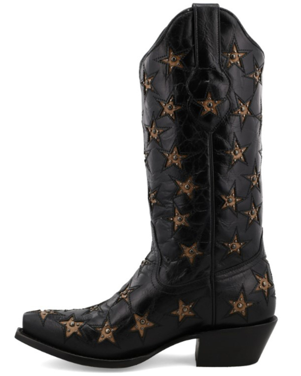Black Star Women's Marfa Star Inlay Studded Leather Western Boot - Snip ...