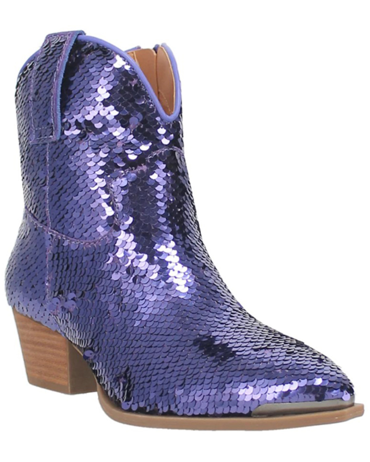 Dingo Women's Bling Thing Sequins Ankle Booties - Snip Toe