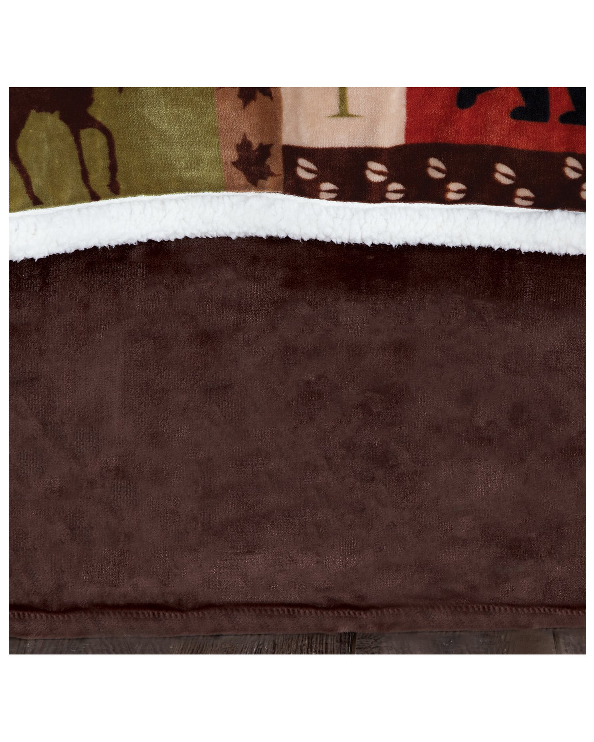 Carstens Home Solid Brown Plush Velvet Bed Skirt - Twin Size