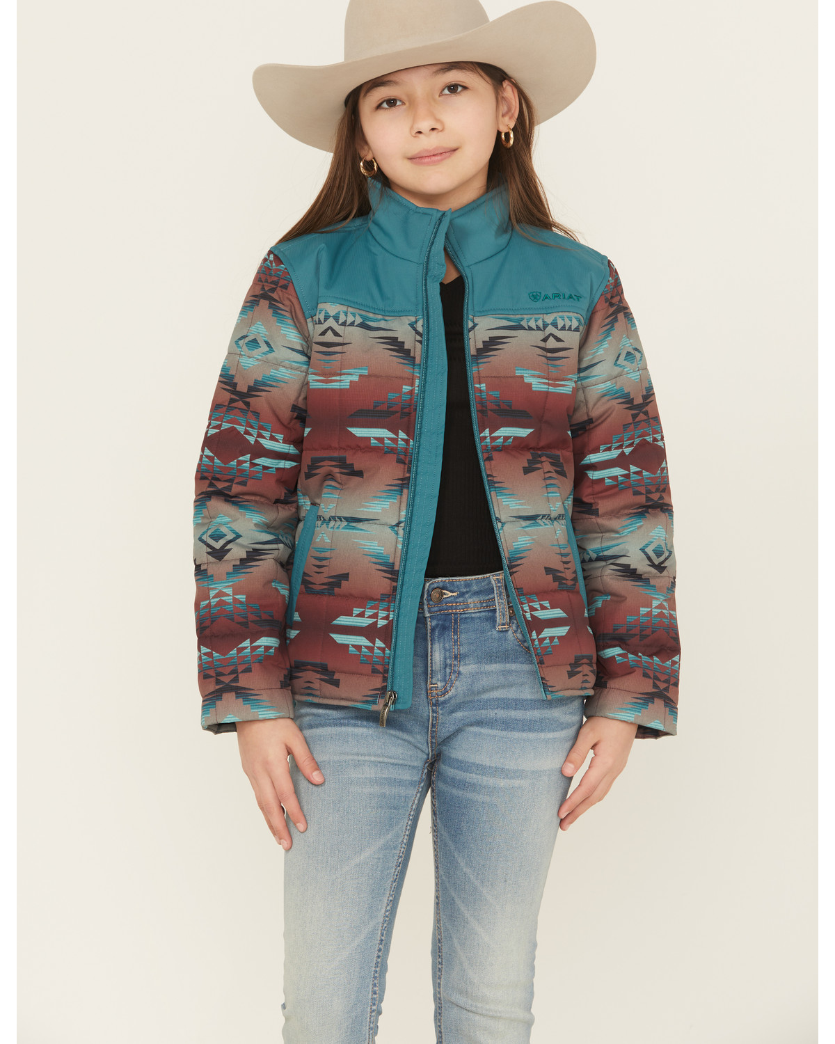 Ariat Girls' Southwestern Print Crius Jacket