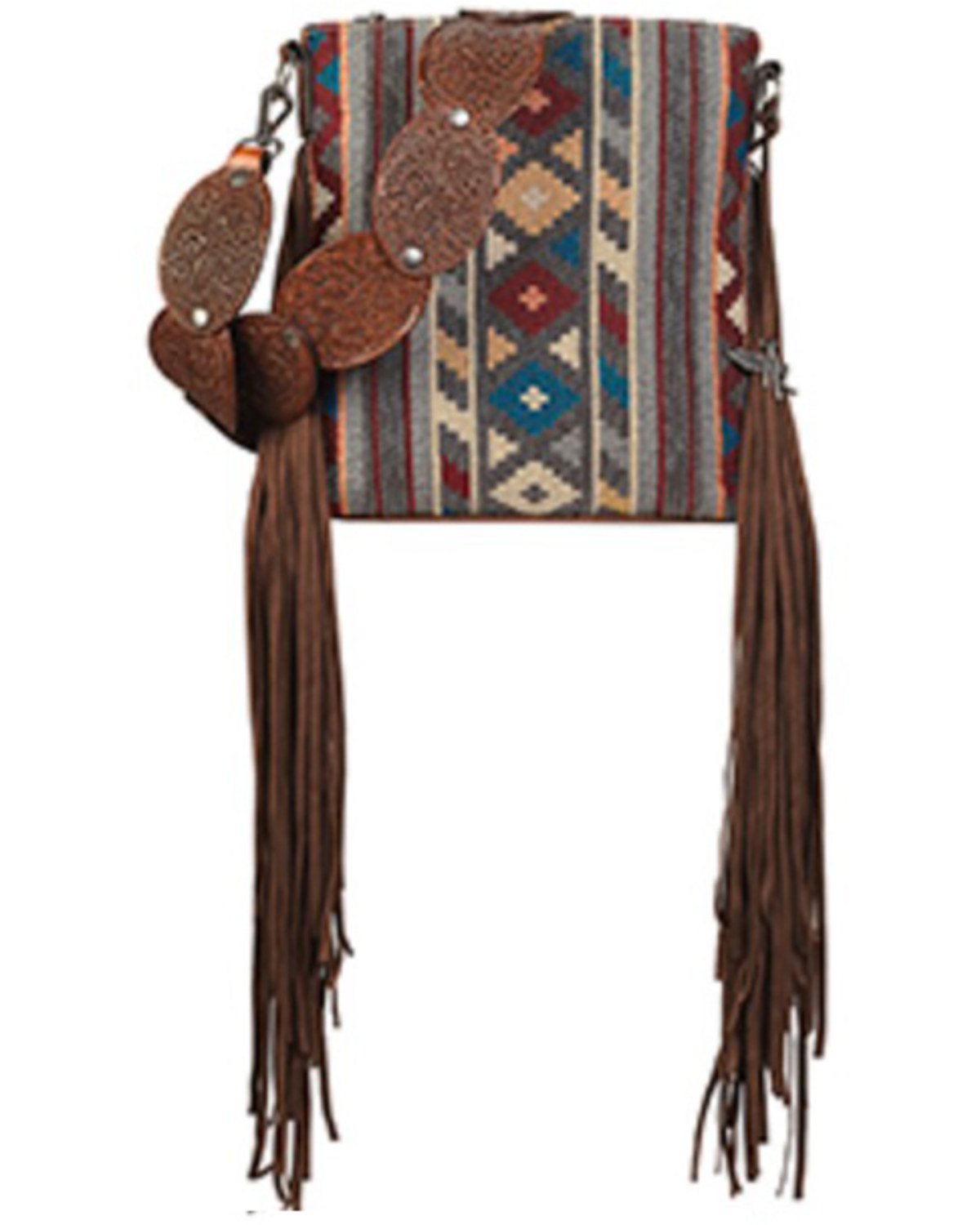 Angel Ranch Women's Southwestern Print Crossbody Handbag