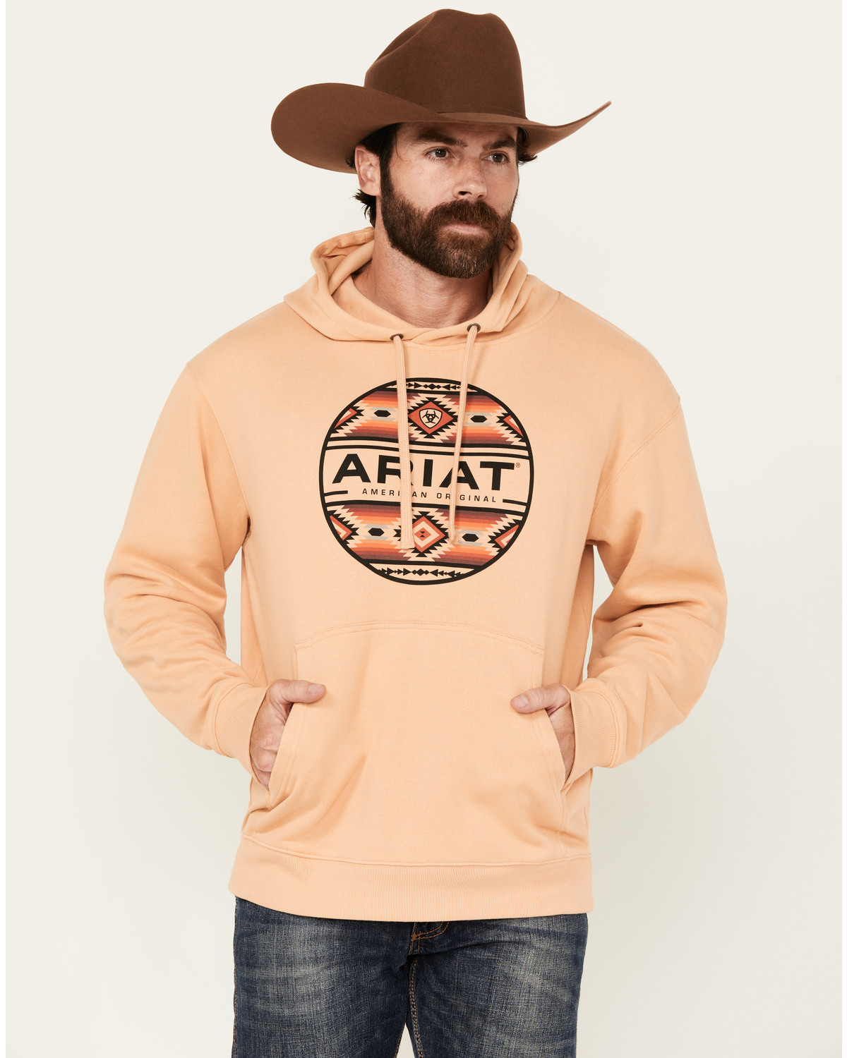 Ariat Men's Boot Barn Exclusive Canyon Southwest Circle Graphic Hooded Sweatshirt