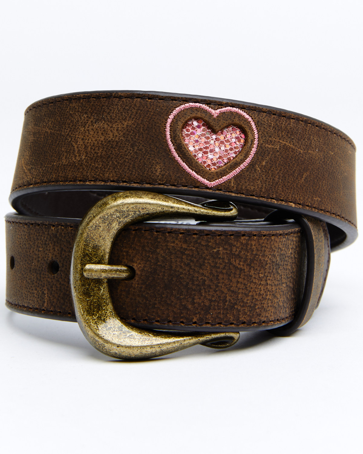 Shyanne Girls' Heart Leather Belt