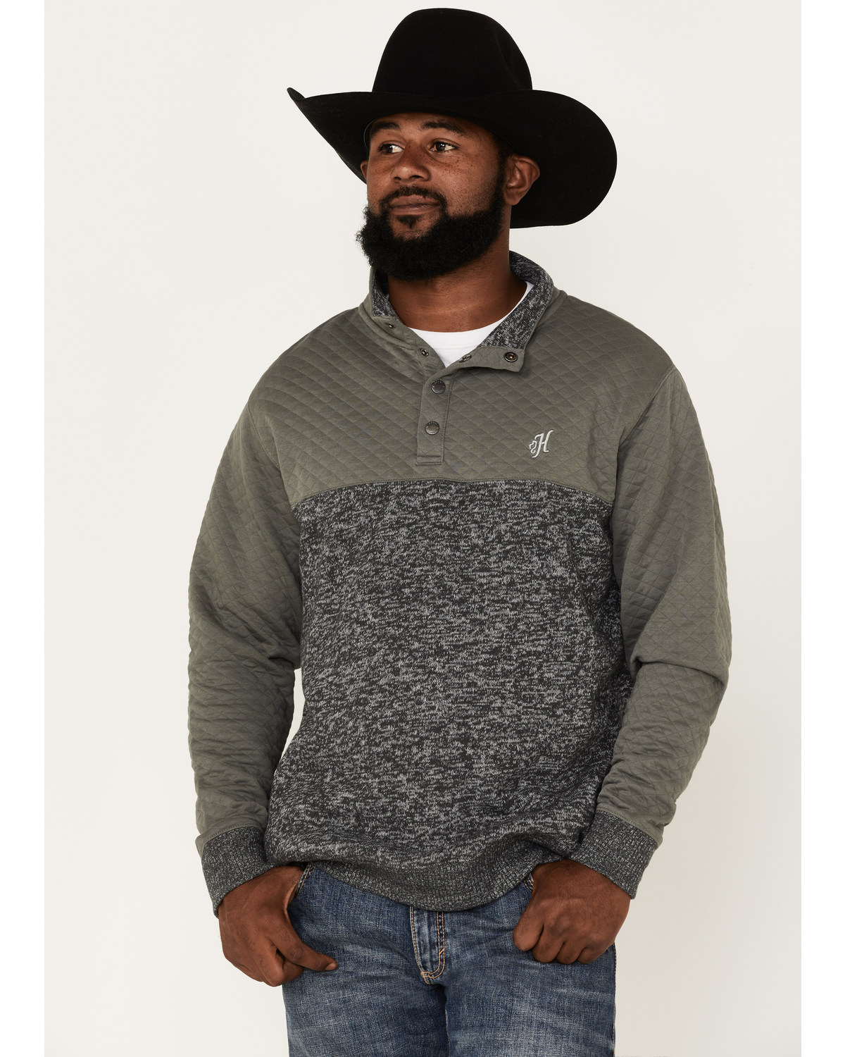 Hooey Men's Stevie 1/4 Snap Pullover