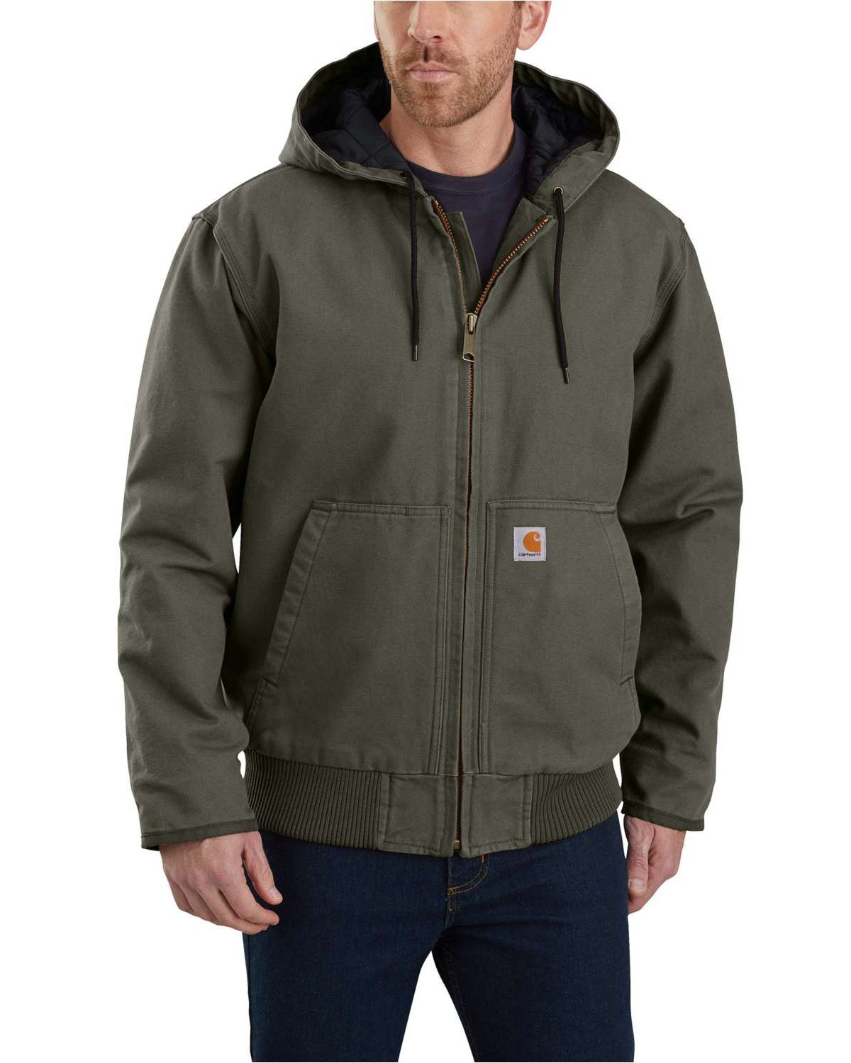 green carhartt jacket