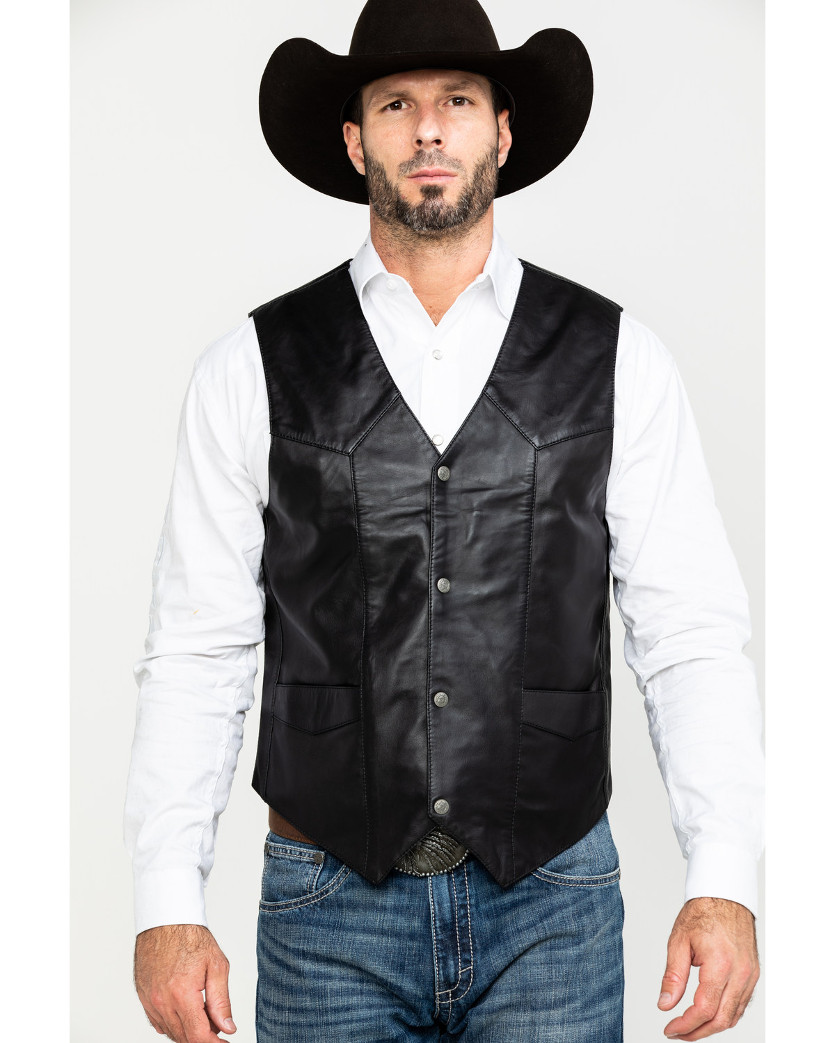 Lambskin leather vest cheap