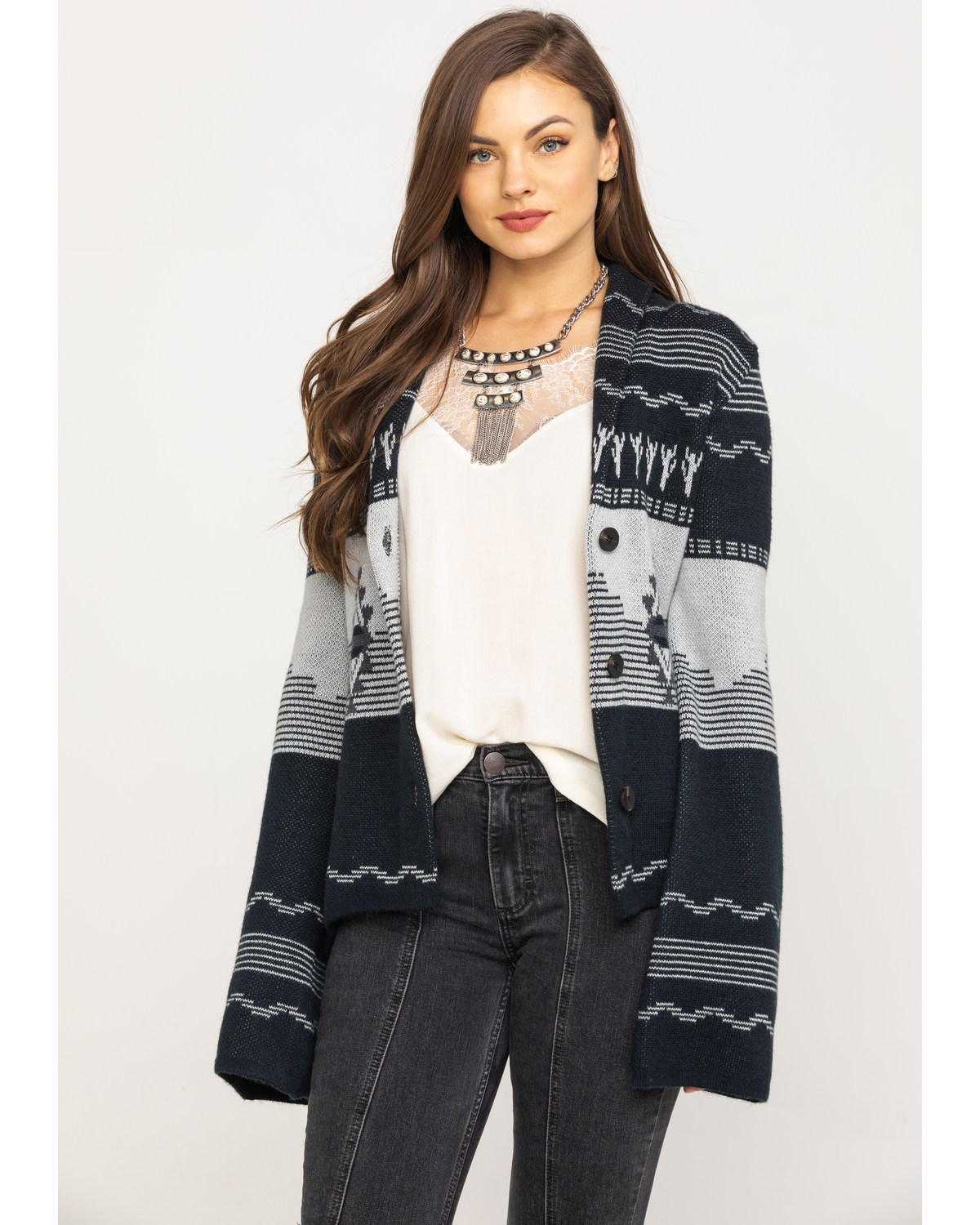 Powder River Outfitters Women S Cactus Bronco Cardigan Boot Barn