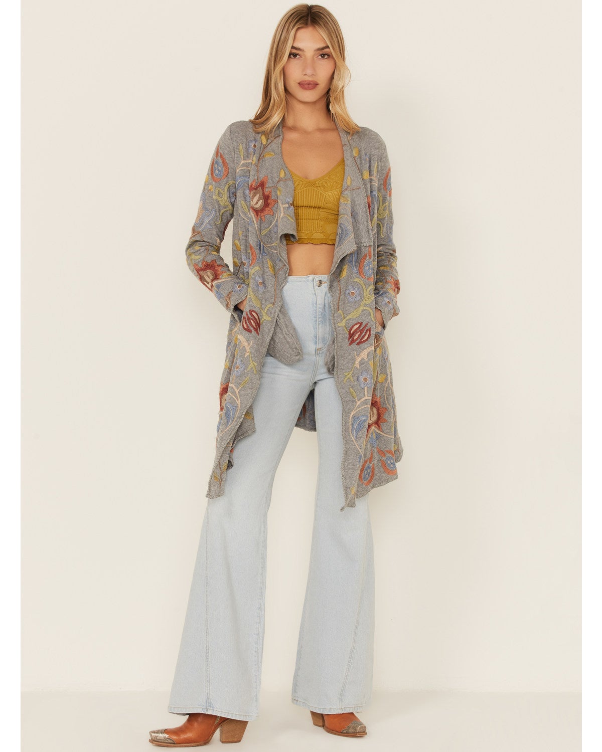 Johnny Was Women's Heather Grey Barret 