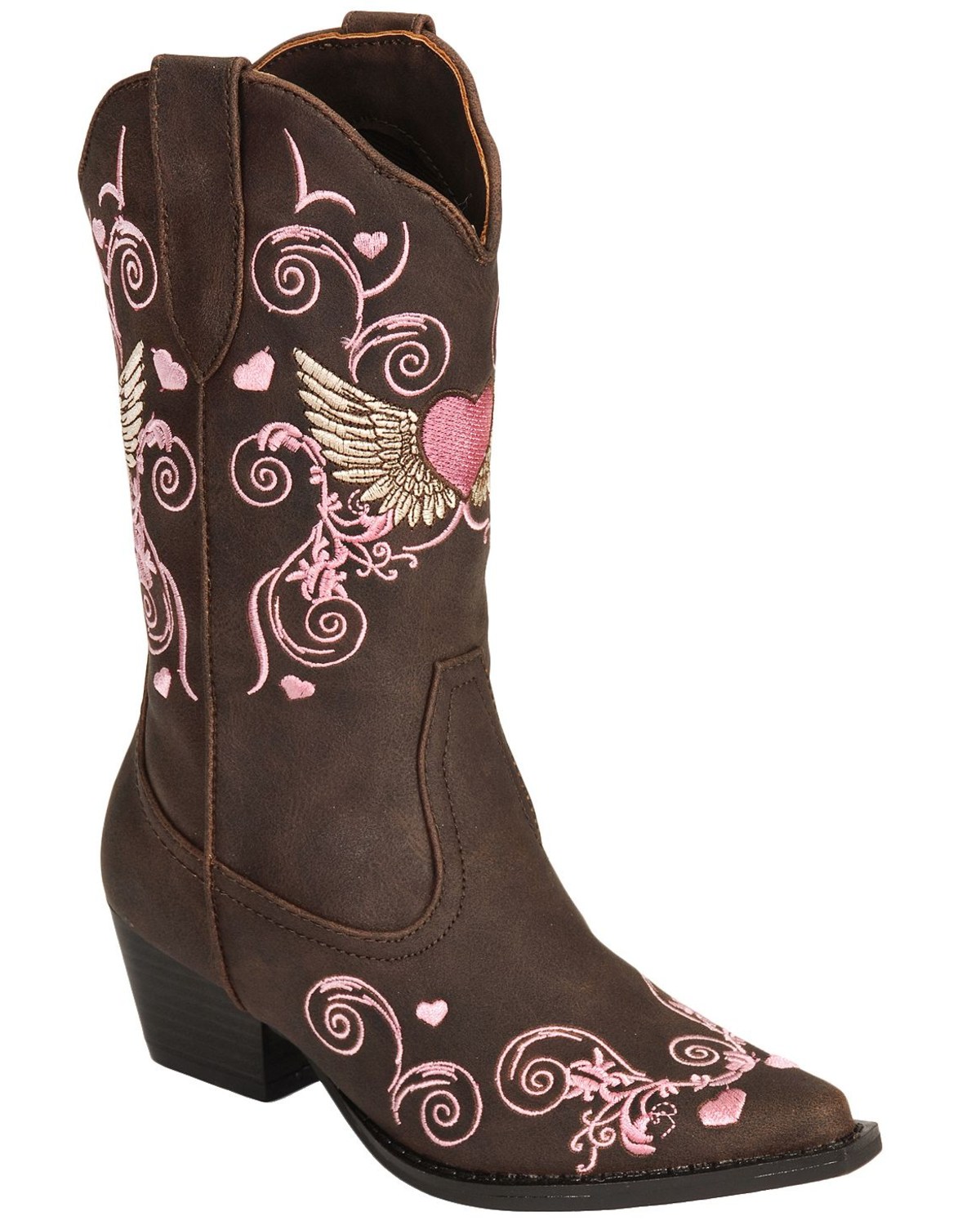 Roper Kid's Winged Heart Western Boots Boot Barn