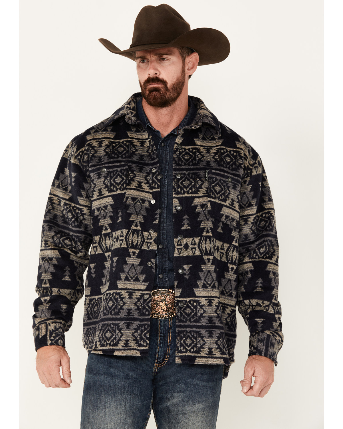 Outback Trading Co Men's Hudson Southwestern Print Snap Jacket
