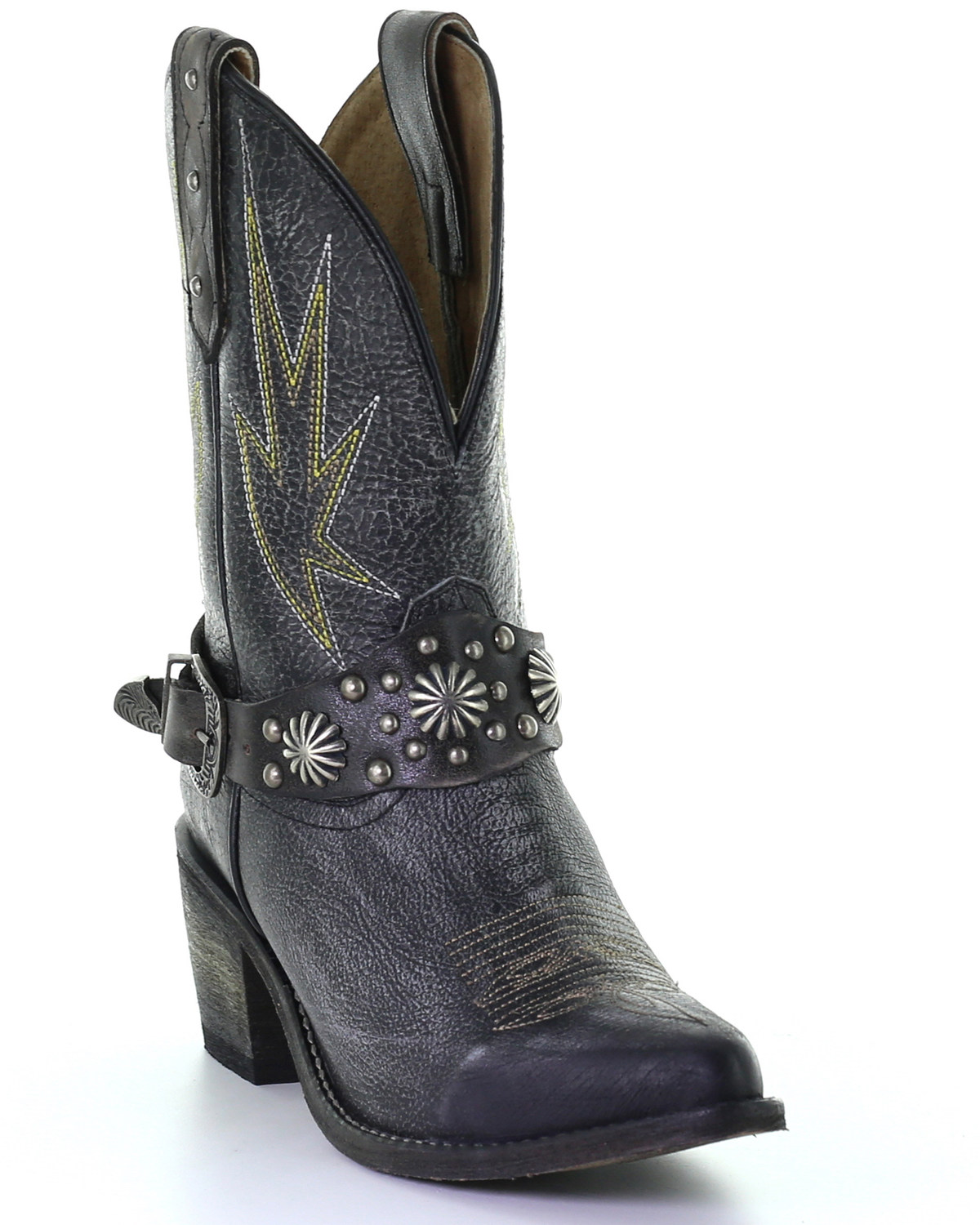 round toe harness boots