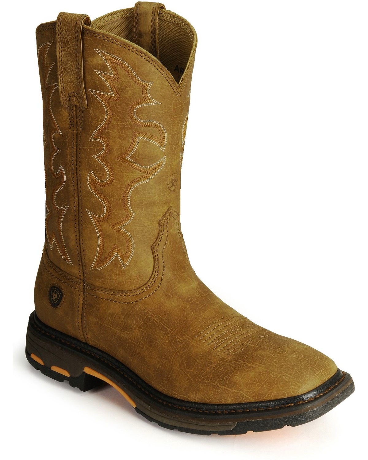 Ariat boots workhog pull on square toe top