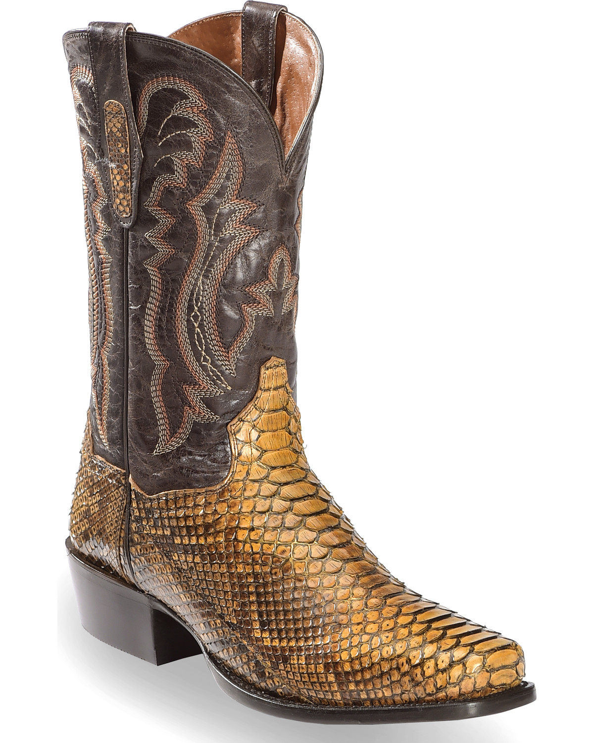 python square toe boots