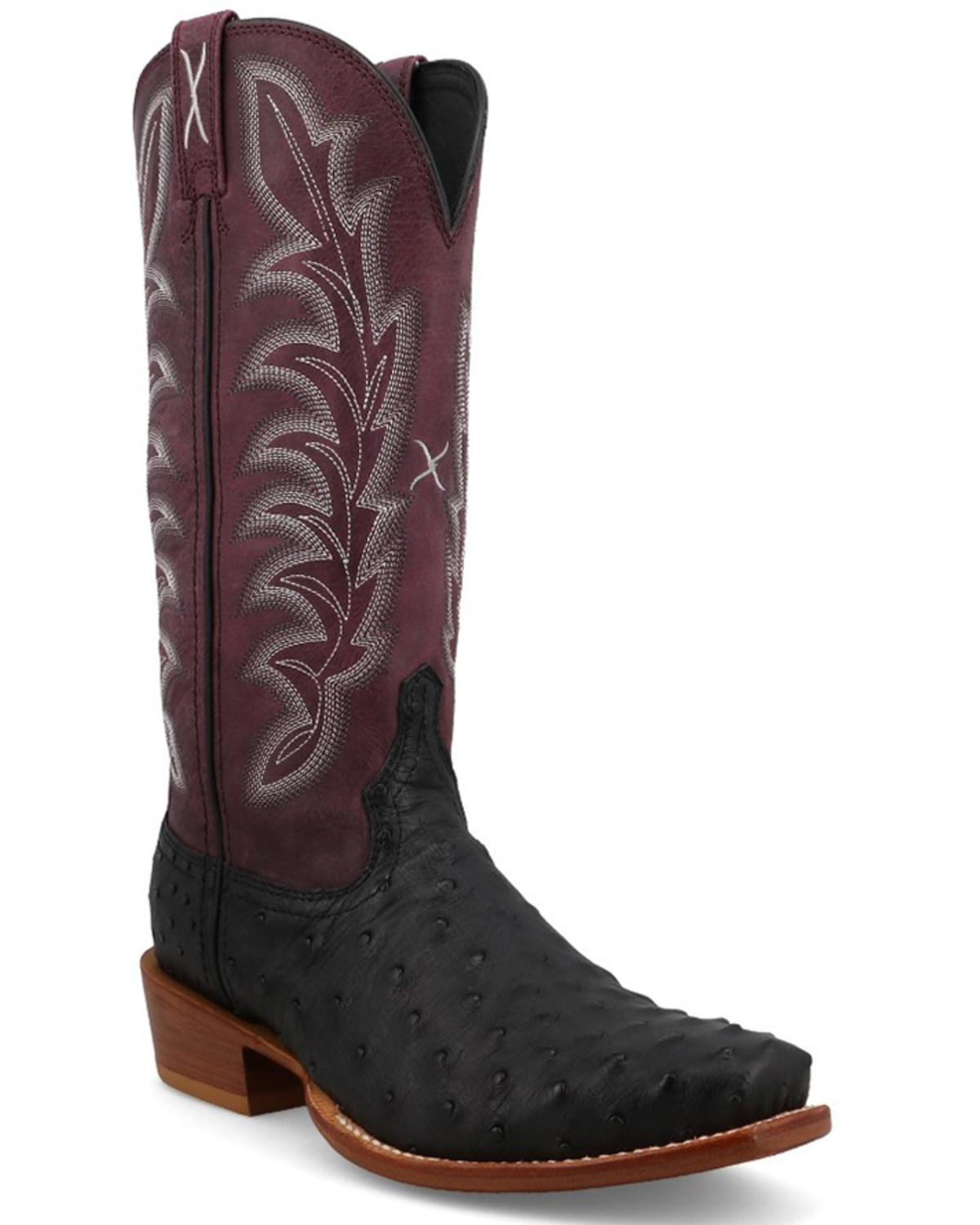 Twisted X Women s Reserve Exotic Full Quill Ostrich Western Boots Square Toe Mall of America