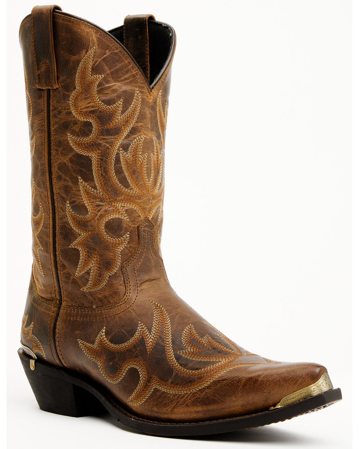 Laredo Men's 12" Fancy Stitch Western Boots - Snip Toe