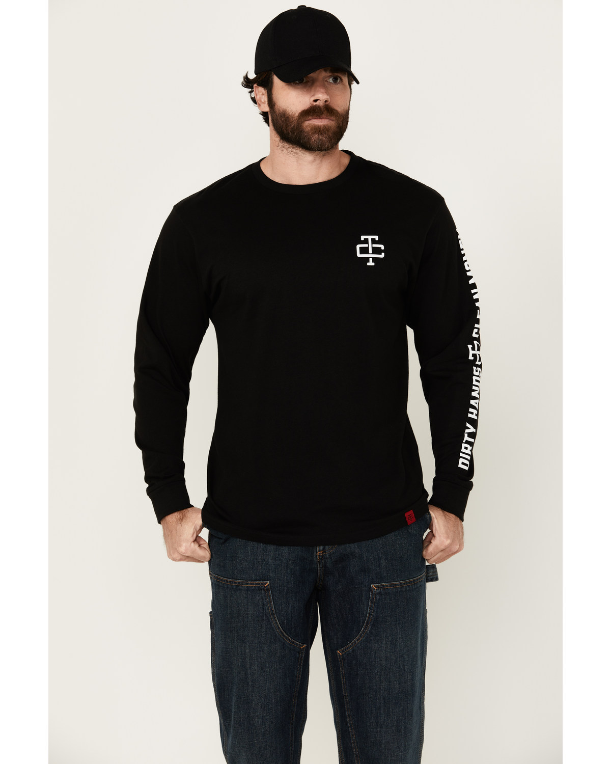 Troll Co Men's Grit Logo Long Sleeve Graphic Shirt