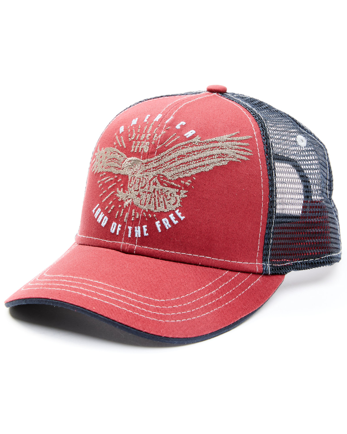 Cody James Men's Land Of The Free Embroidered Ball Cap