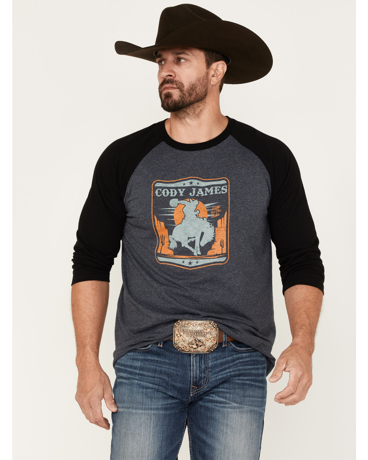 Cody James Men's Canyon Bronco Graphic Raglan T-Shirt
