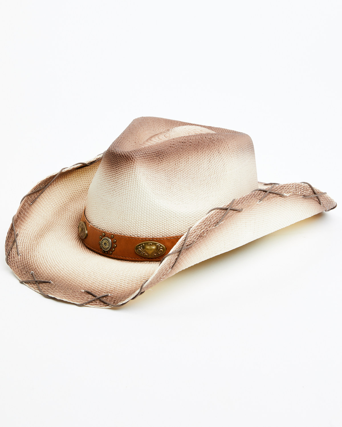 Cody James Men's Ulysses Concho Straw Cowboy Hat
