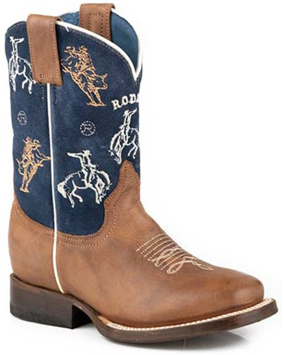 Roper Little Boys' Roughstock Western Boots - Square Toe