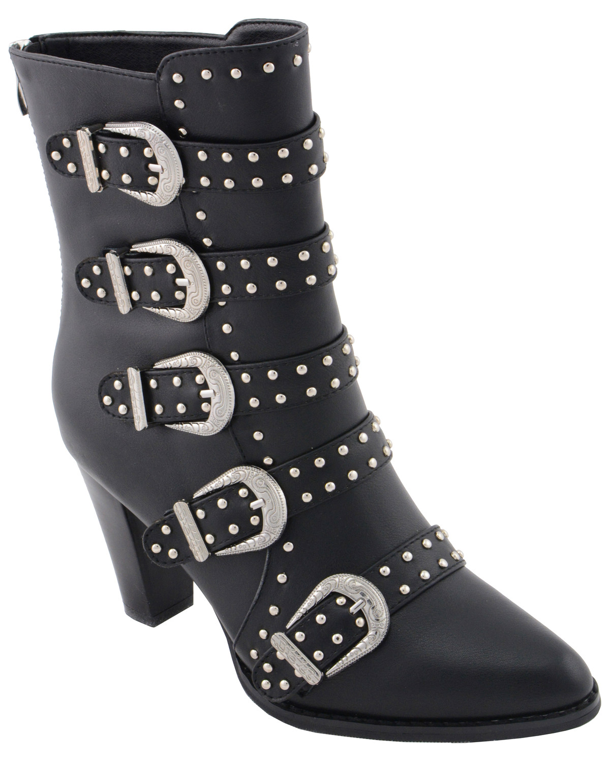 studded pointed boots