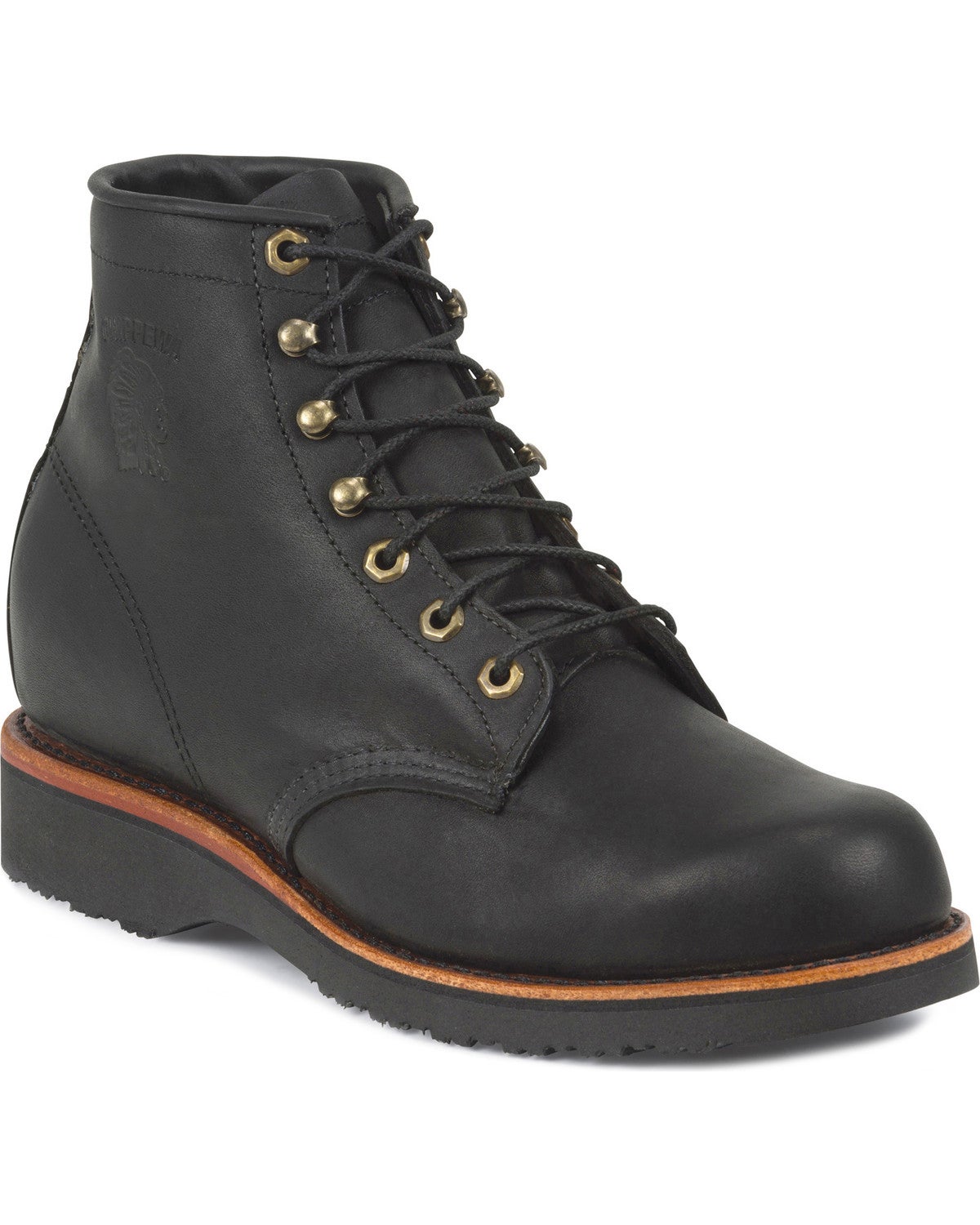 chippewa black work boots