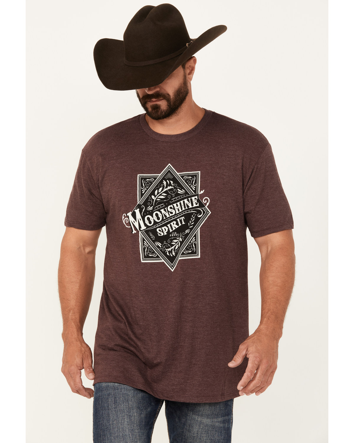 Moonshine Spirit Men's Diamond Short Sleeve Graphic T-Shirt