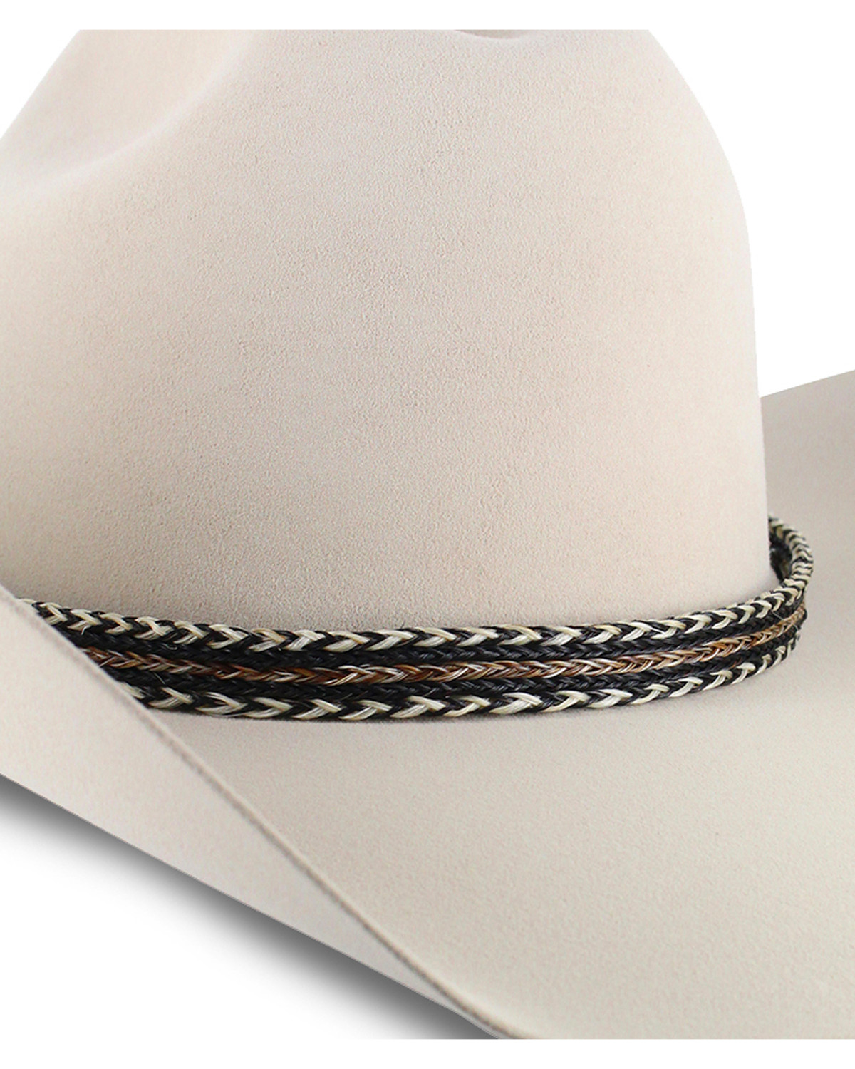 Colorado Horsehair Double Tassel Braided Hat Band