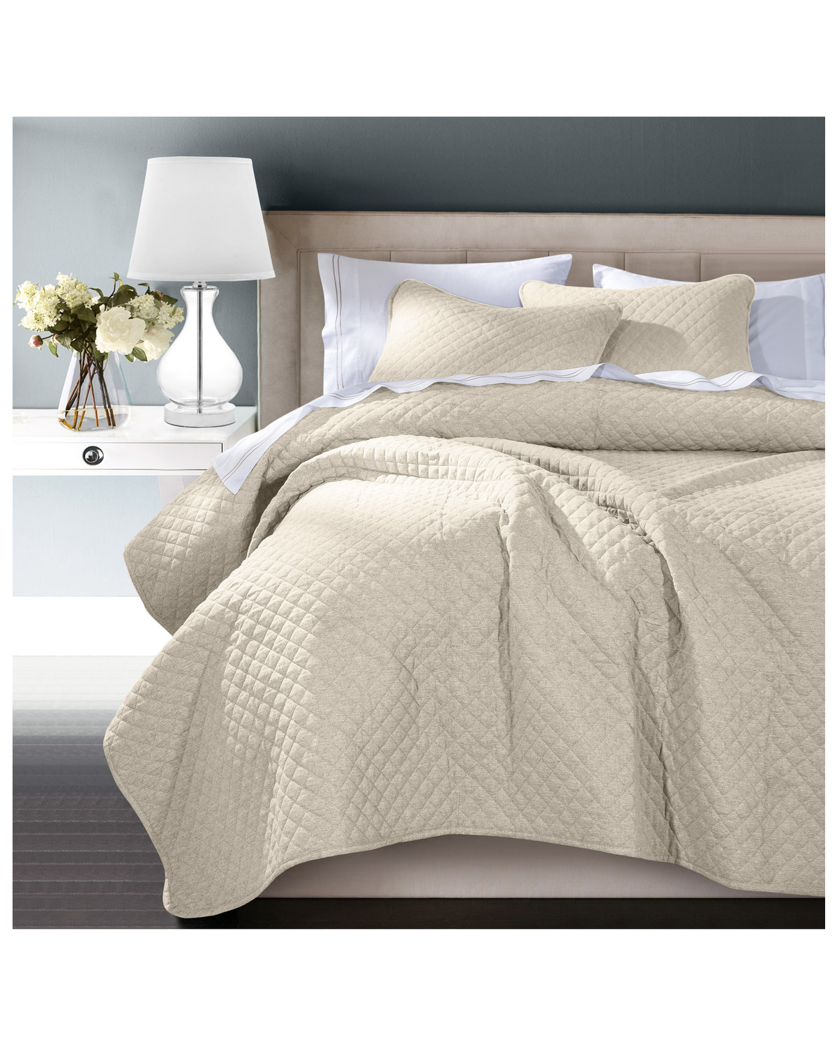 HiEnd Accents 3pc Anna Coverlet Set - Full/Queen