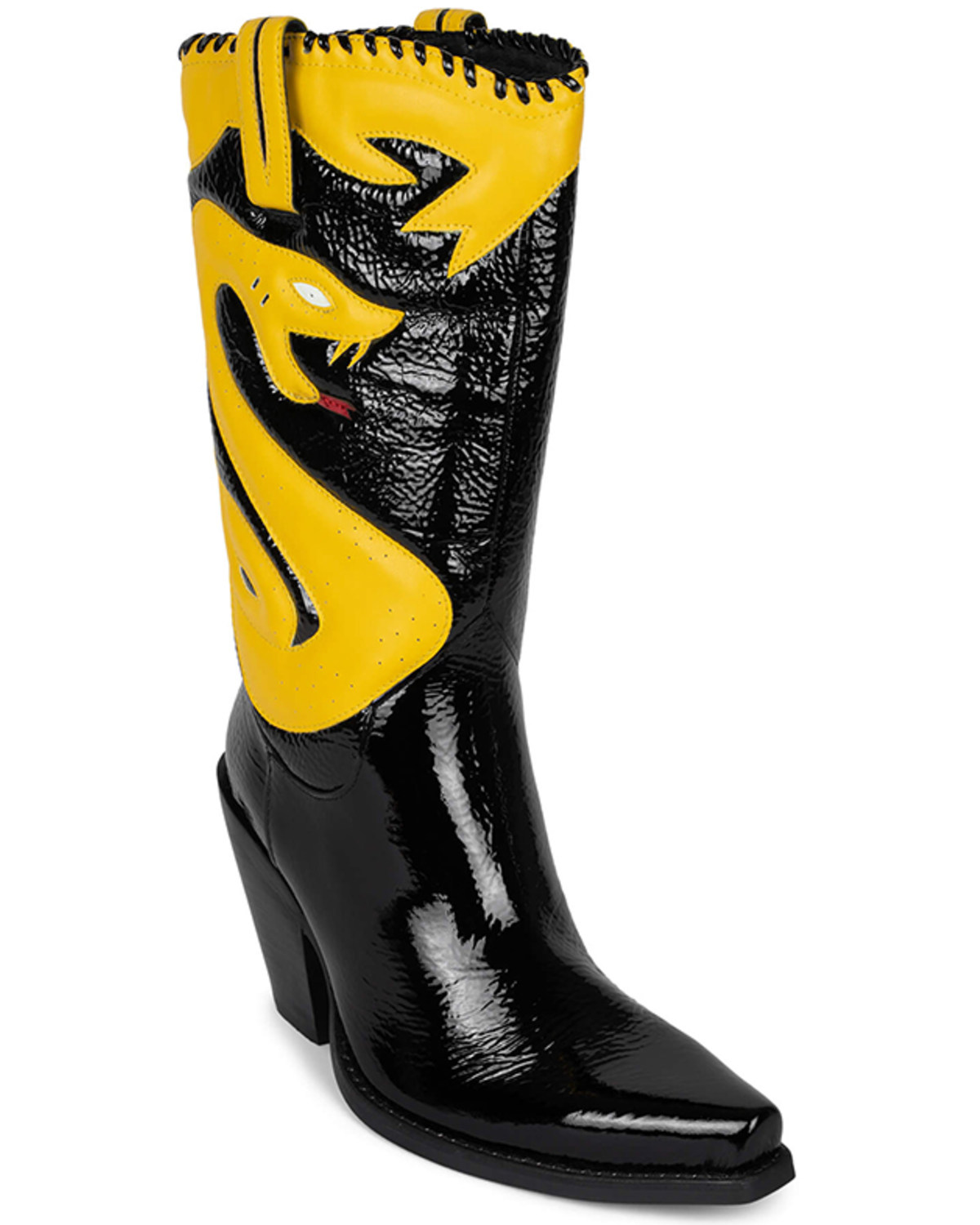 Jeffrey Campbell Women's Killer Cobra Synthetic Western Boots - Snip Toe