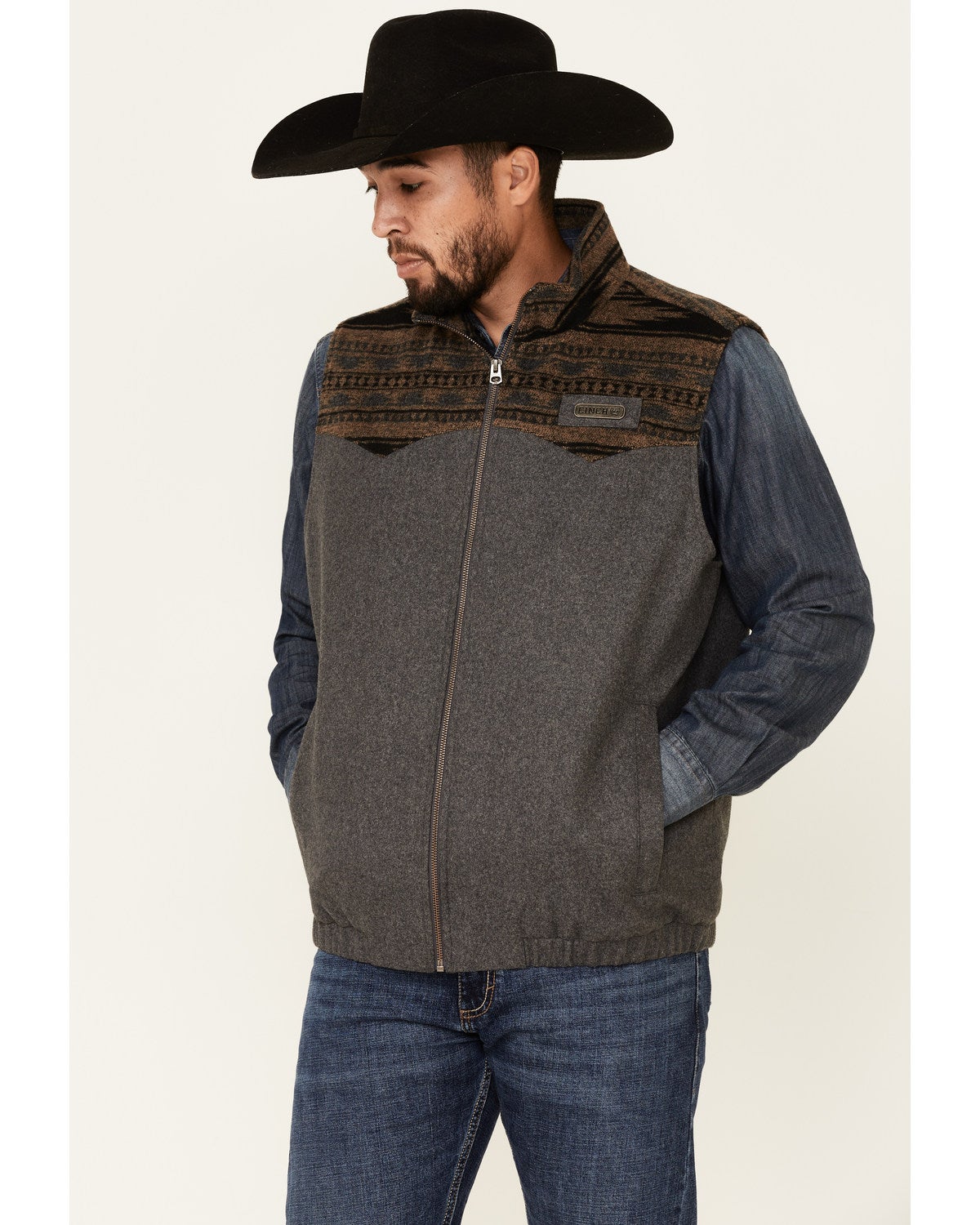 cinch wool jacket