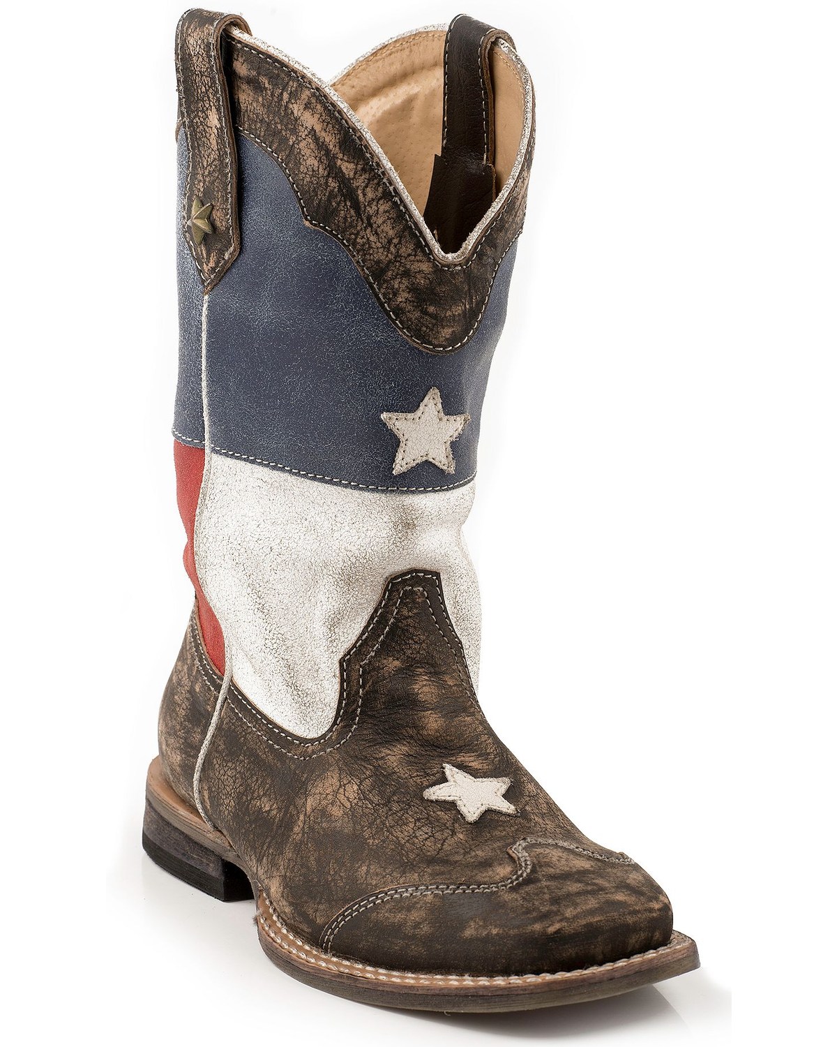 Roper Kid S Americana Texas Flag Square Toe Boots Boot Barn