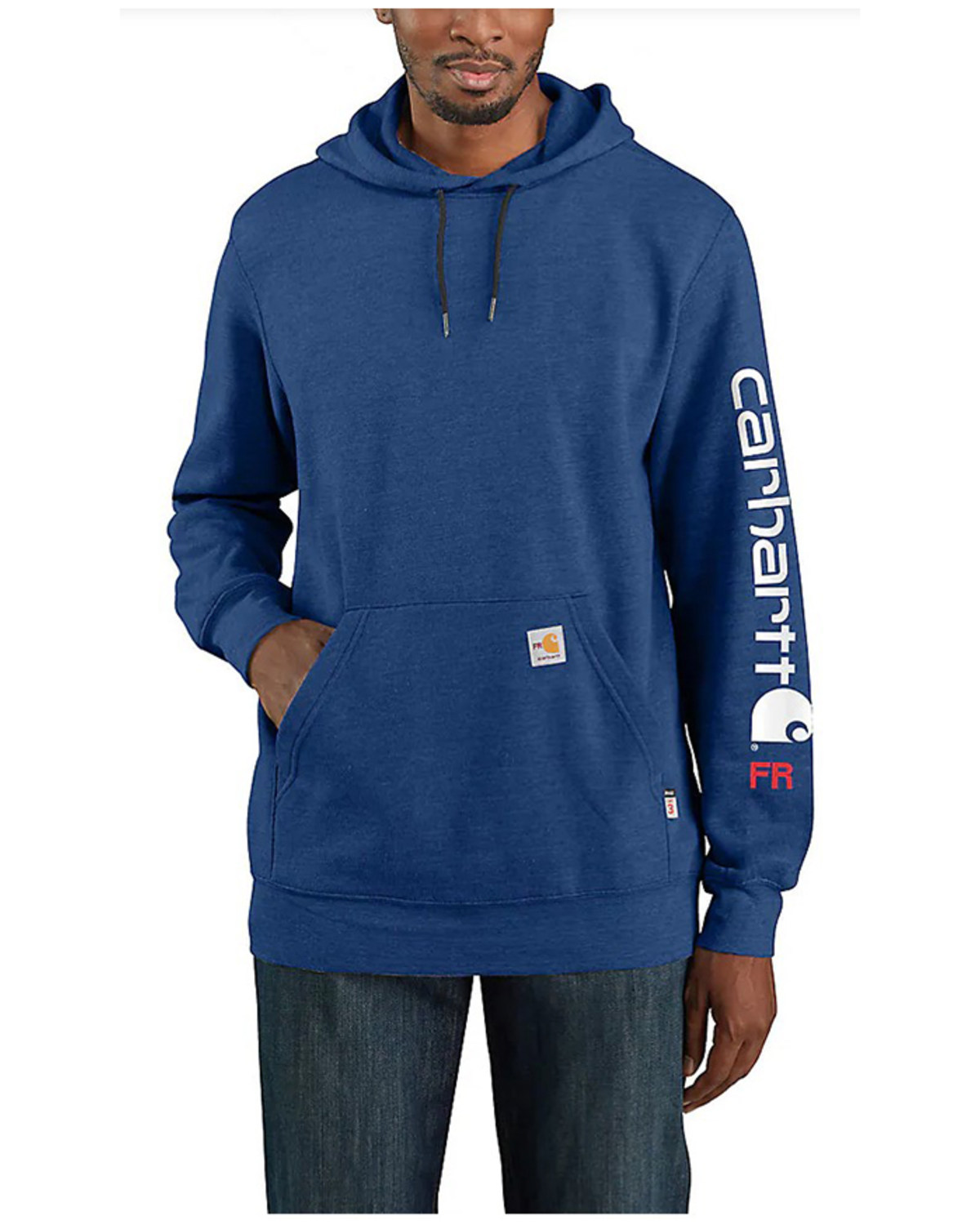 Carhartt Men s FR Loose Fit Mid Weight Logo Work Hooded Sweatshirt Boot Barn in Tustin CA The Market Place
