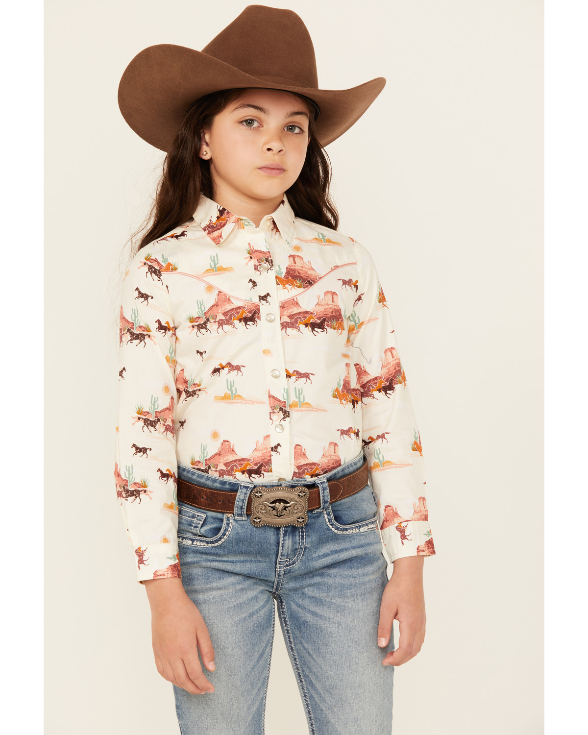 Wrangler pearl snap long sleeve deals