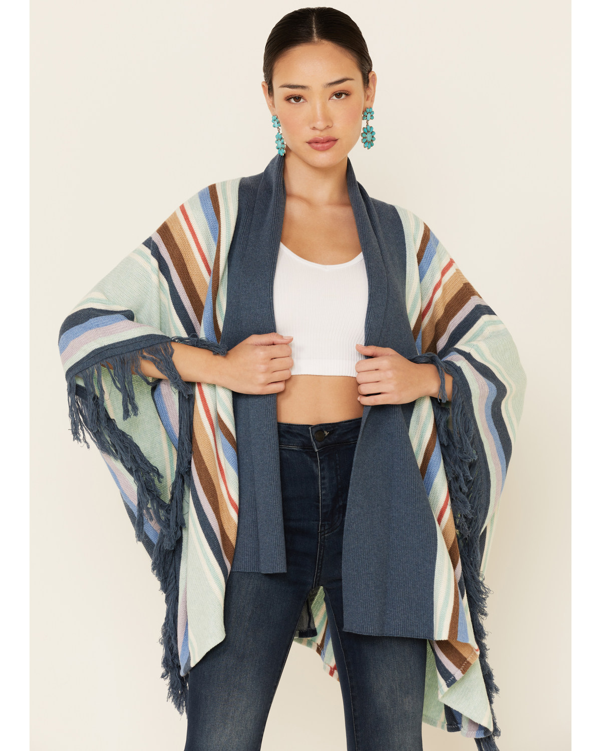 Tasha Polizzi Women's Topaz Ventura Serape Kimono Cardigan