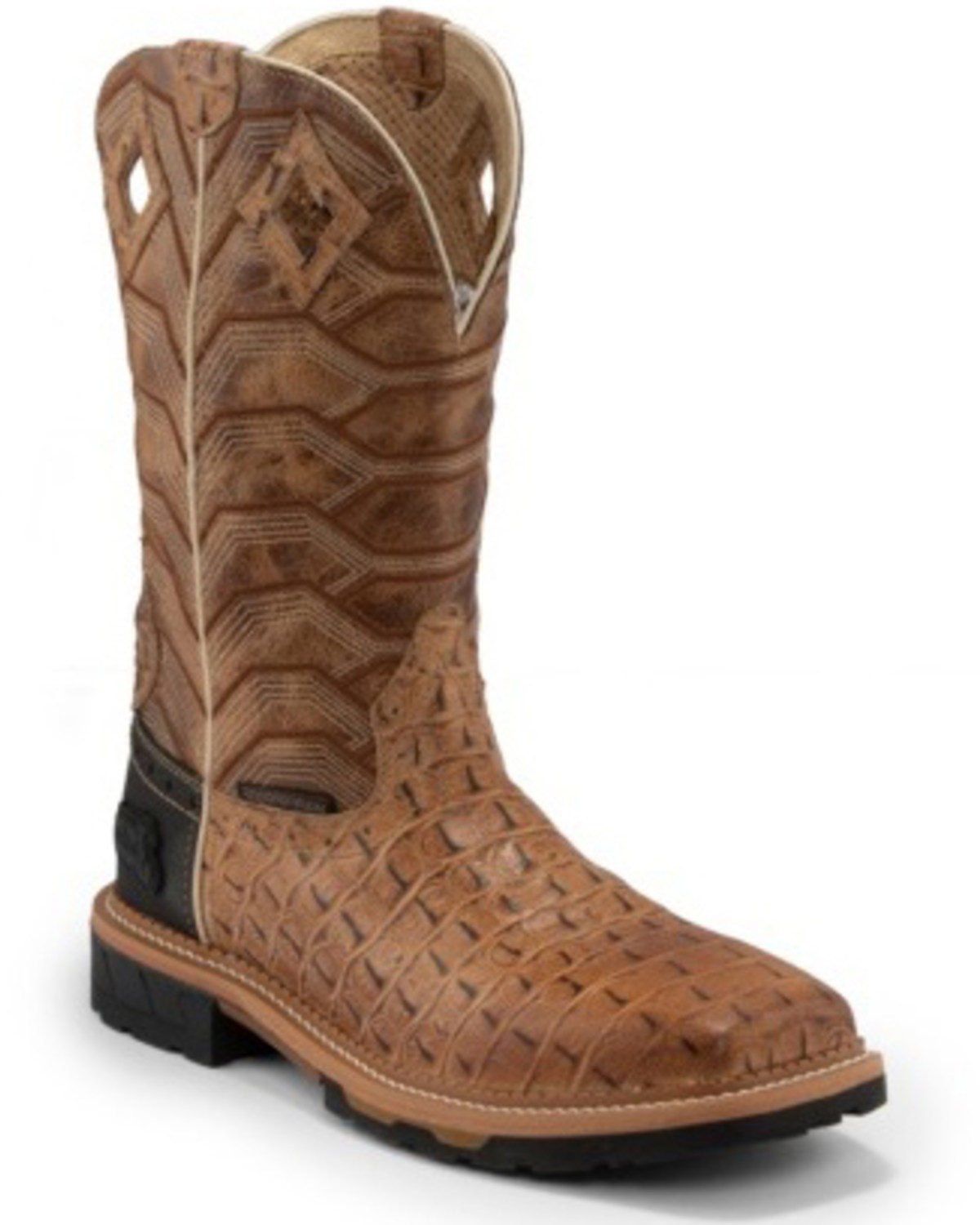 justin croc boots