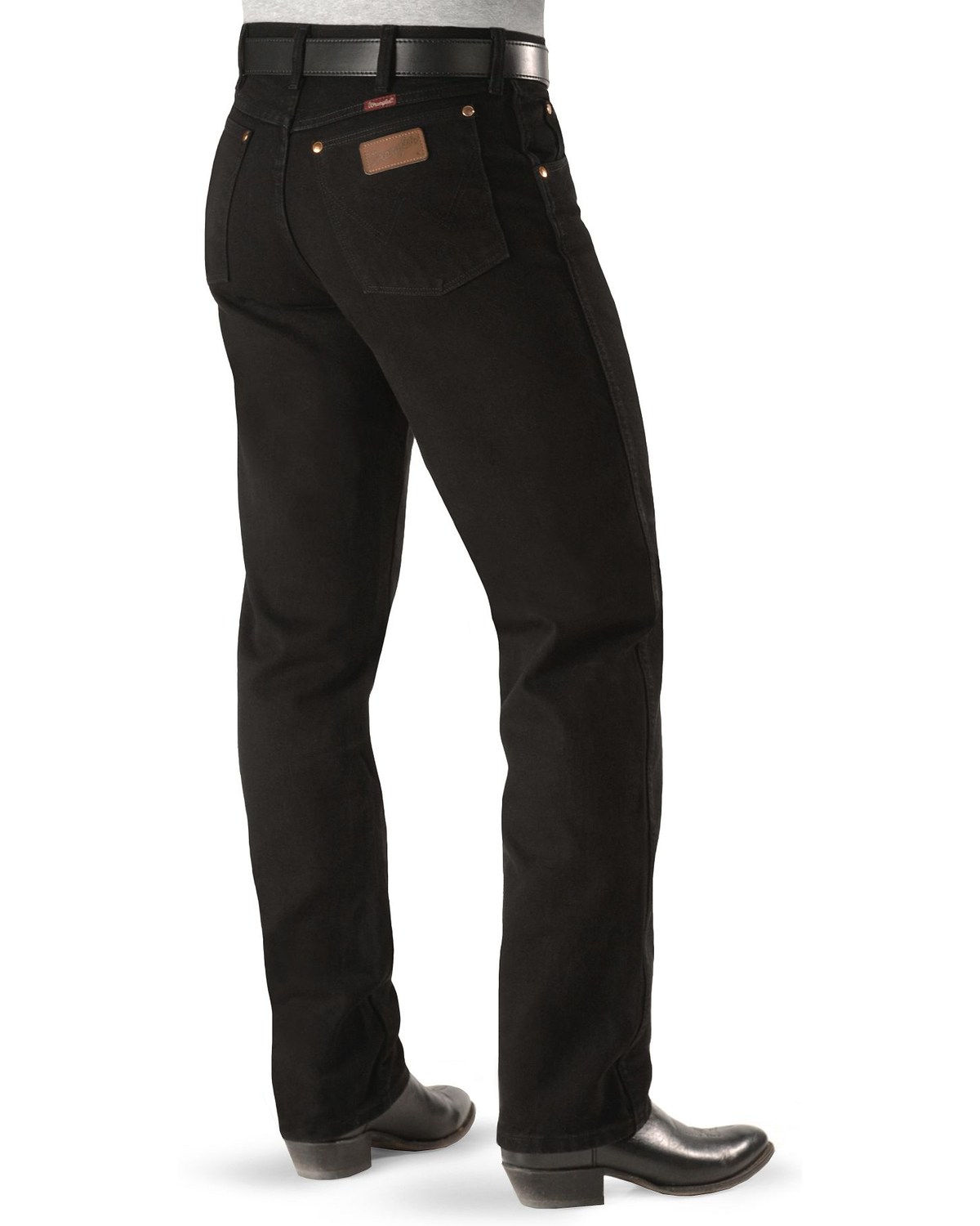 black cowboy pants