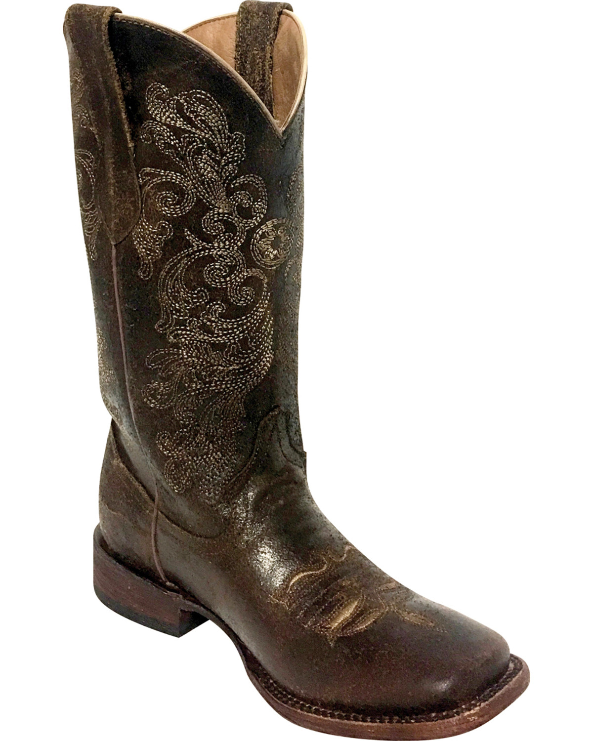 dark cowgirl boots