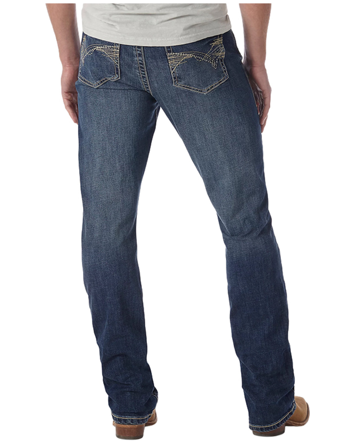 Wrangler 20X Men's Midland 42 Vintage Slim Bootcut Stretch Denim Jeans