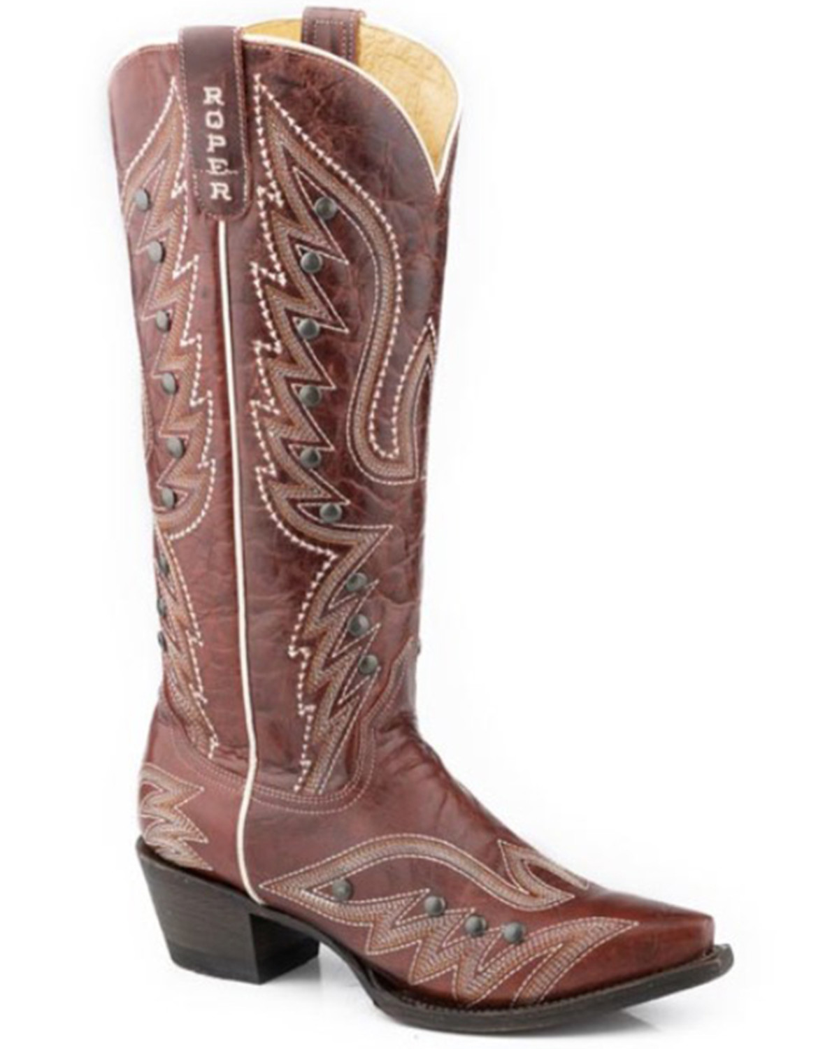 Roper Women's Brandy Tall Western Boots - Snip Toe