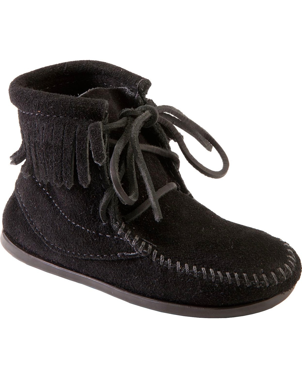 Minnetonka Girls' Ankle Tramper Moccasin Boots - Moc Toe