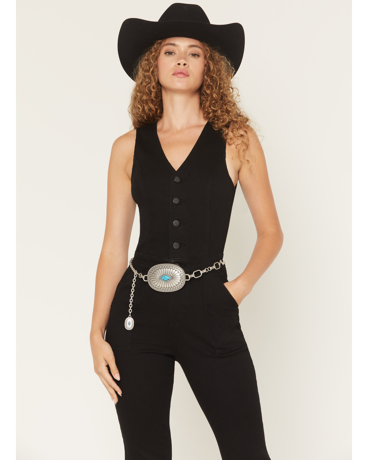 Idyllwind Women's Vivelle Oval Concho Chain Belt