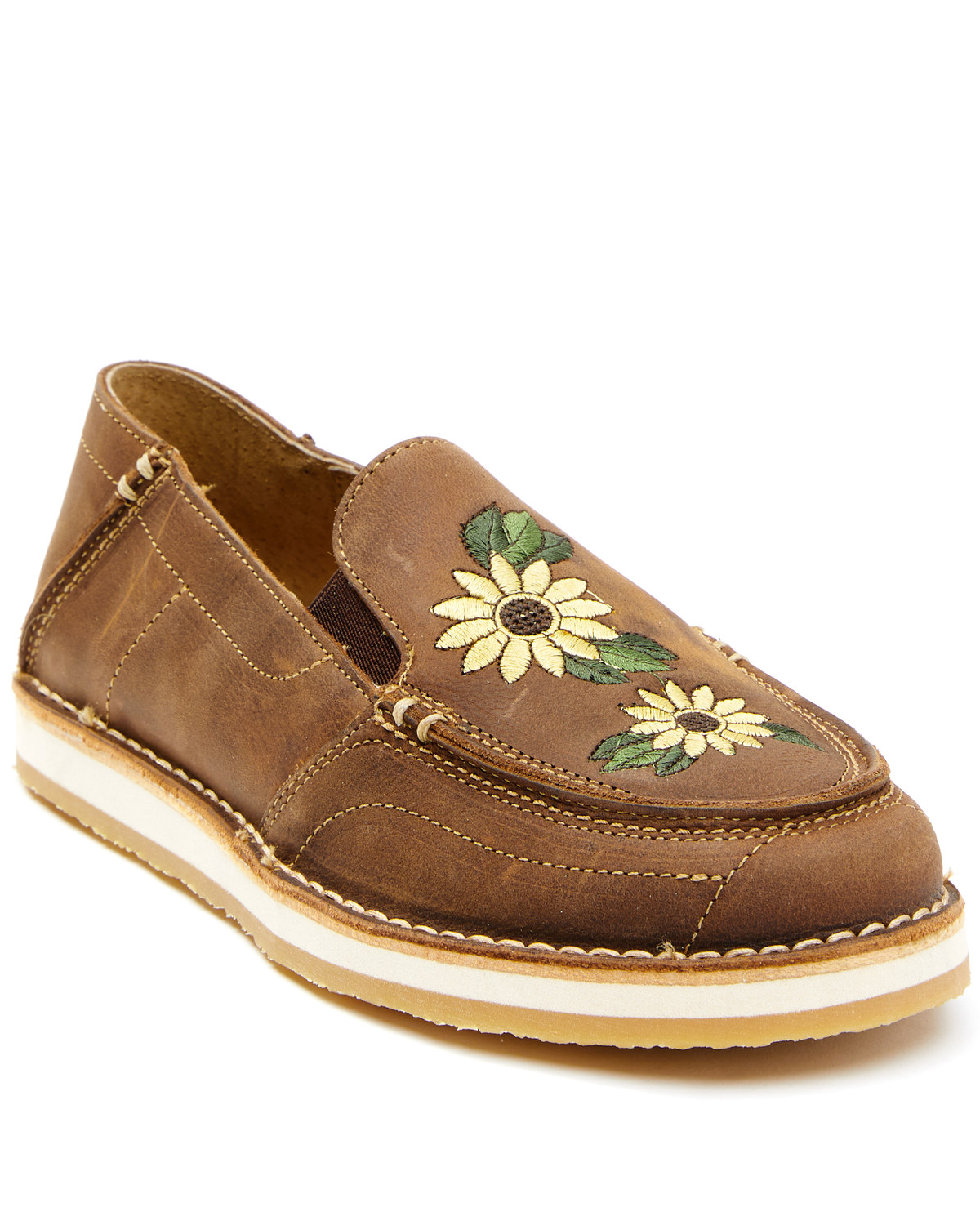 RANK 45® Women's Sunflower Slip-On Shoes - Moc Toe