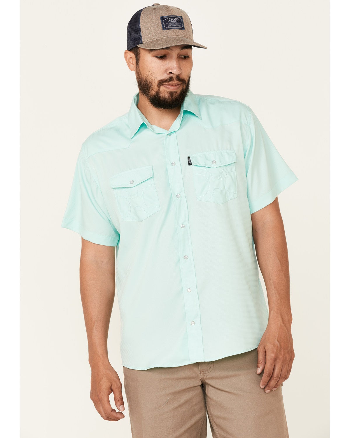 HOOey Men's Solid Teal Habitat Sol 