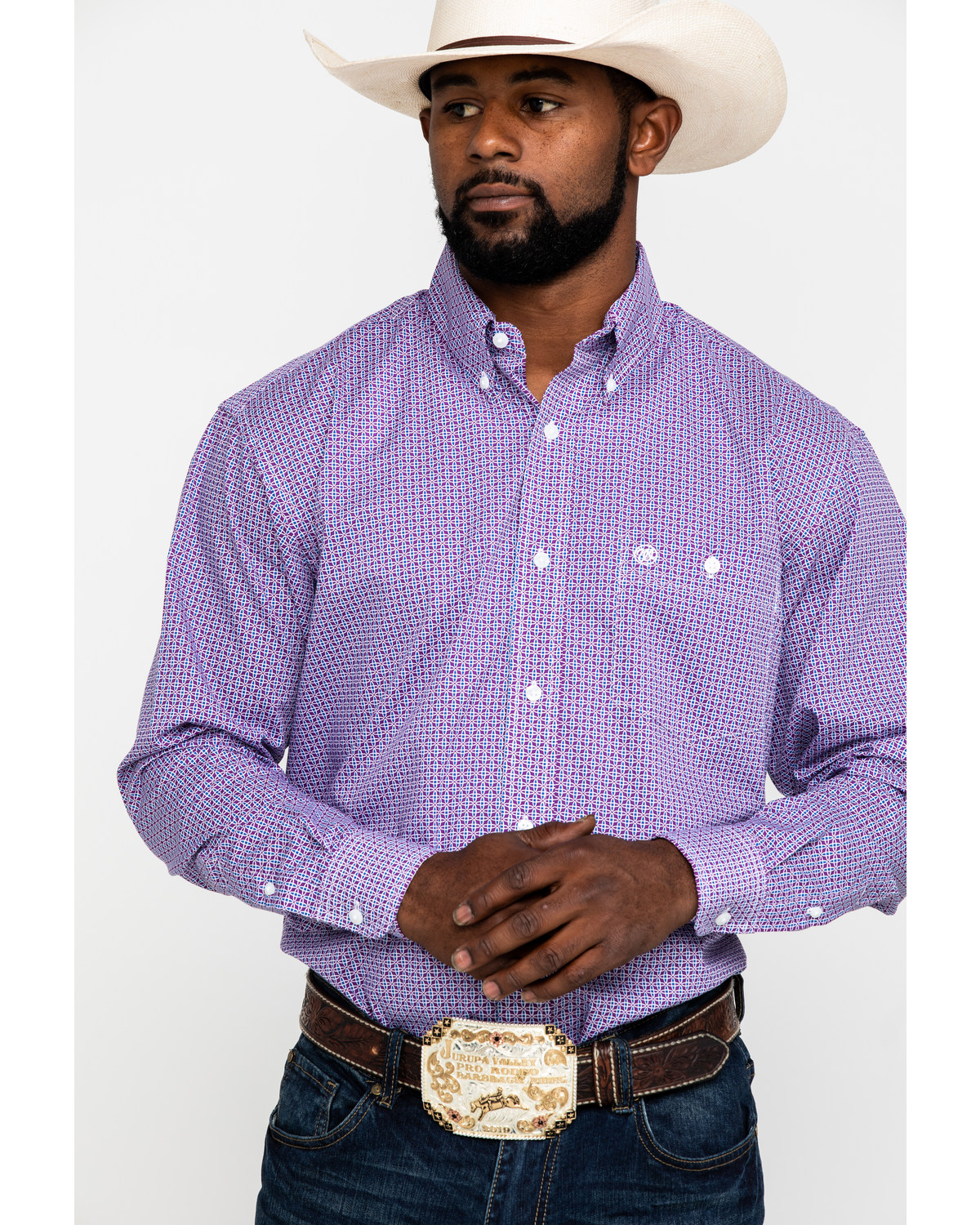 lavender western shirt