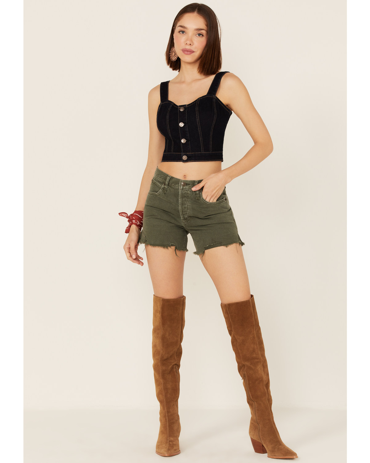 Free People Women s Makai Cutoff Denim Shorts Pueblo Mall